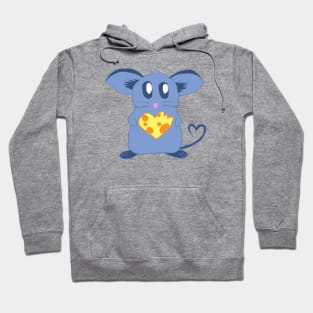 Cute Mouse With Cheese Heart Hoodie
